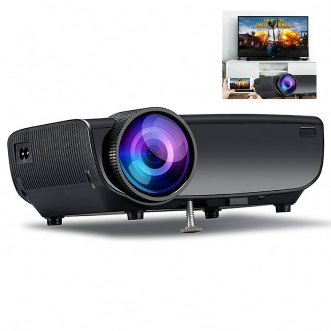 High Resolution 1080 PROJECTOR light version wifi  handphone direct 100-130'