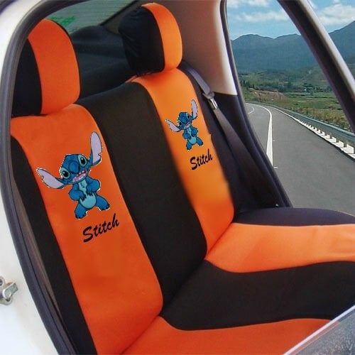 Stitch add thick Spacer Fabric Quality with full colour Full Set Car Seat Cover
