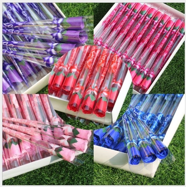 10 in 1  Soap Flowers Gift / Love Present for Birthday Anniversary Valentines