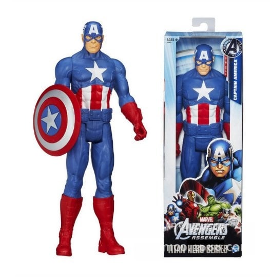 29cm Captain America figure with boxes Marvel's The Avengers