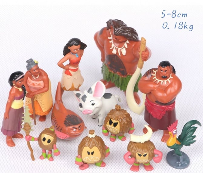 12 in 1 MOANA Figurine set / cake Topper