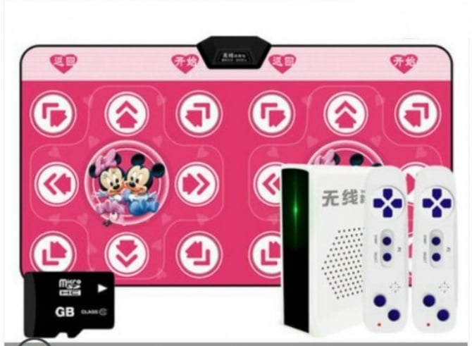 new product : all in 1 double person HD wire wireless Dancing Mat with dance, games, sensor 3D games and YOGA with 2pcs remote control