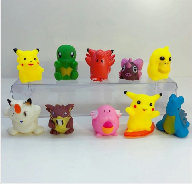 10 in 1 plastic Pokemon Pikachu Figurine Set Cake Topper