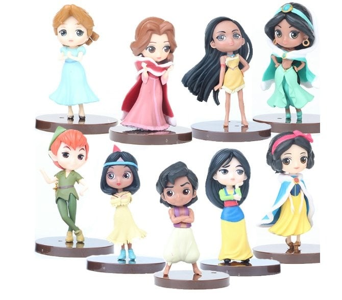 9 IN 1 disney Princess Figurine / Cake Topper