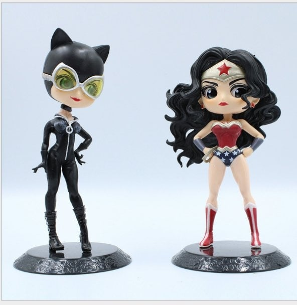 Wonder Woman D2 Cat Woman Figurine Cake Topper