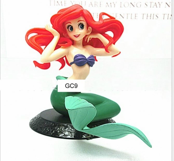 New Mermaid Princess  with gift box Figurine / Cake Topper