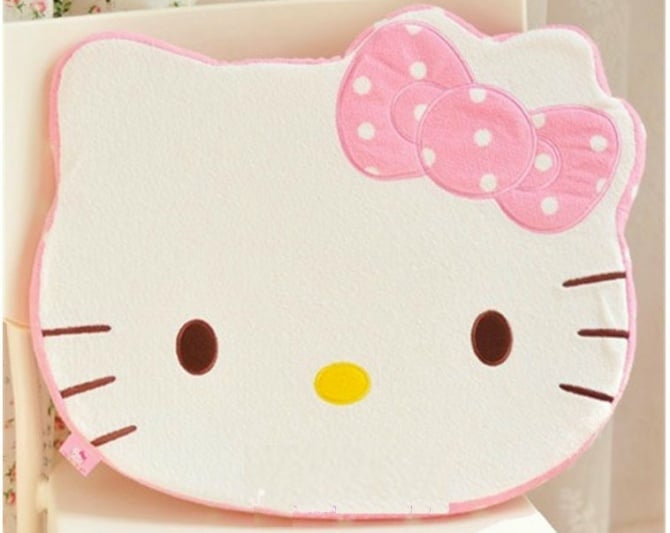 Hello kitty car waist pillow car seat cushion