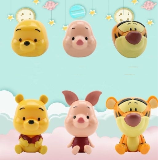 3 in  1 winnie the pooh Figurine Set / Cake Topper