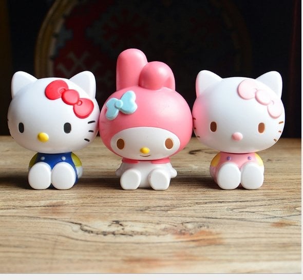 hello kitty melody 7-9cm abs cake topper