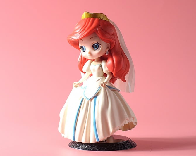 Mermaid white dress Princess Figurine / Cake Topper