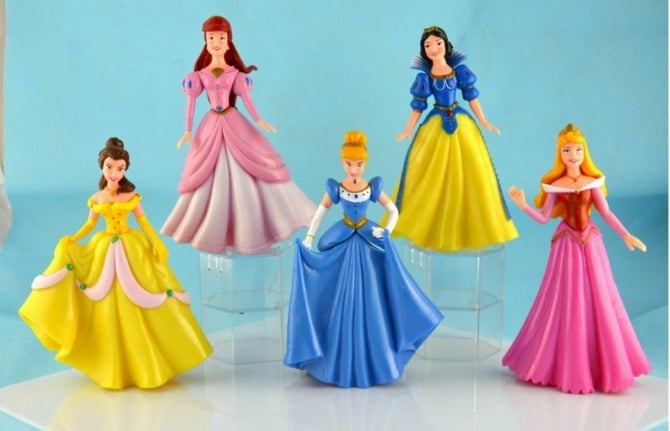 Princess 15cm Figurine Set / Cake Topper (5 in 1)