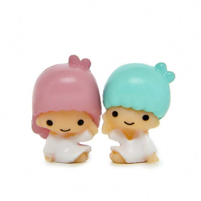 2 in  1 girl and boy figurine Set / Cake Topper