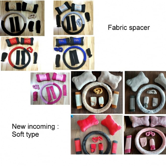 8 IN 1 Car accessories hand Brake Gear Seat Belt Mirror steering neck pillow