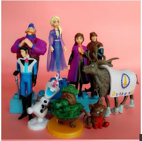 9 in 1  Frozen 2  Princess Figurines Cake Topper, Disney Frozen Toy