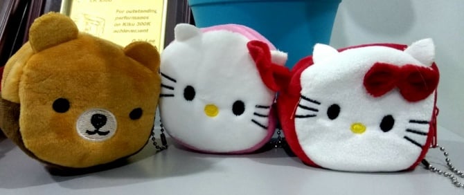coin bag cotton hello kitty rilakkuma melody