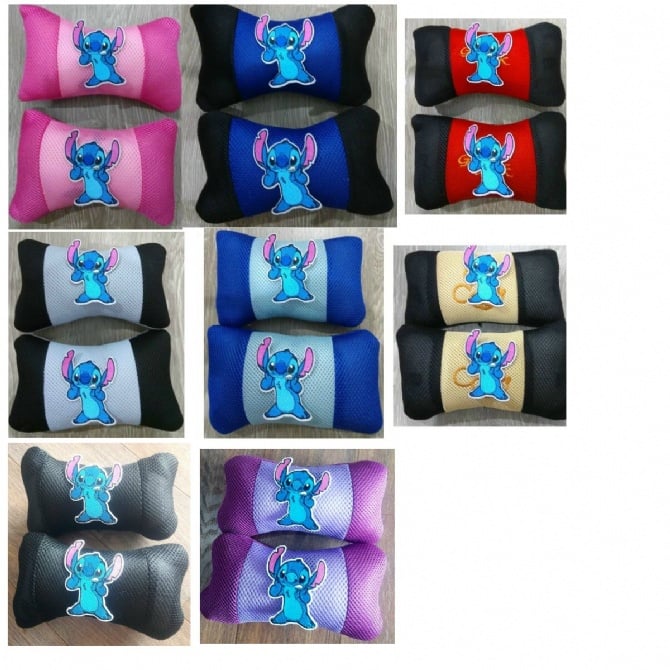 Stitch Car Seat Head pillow 2pcs