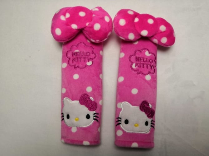 Hello kitty 1 pair (2pcs) Car Sefety Seat Belt Cover Child Belt Protection Shoulder Pads
