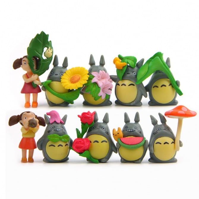 10 IN 1 Totoro Figurine Set / Cake Topper