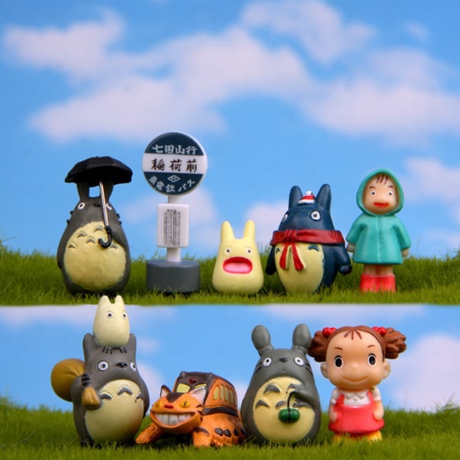 9 IN 1 Totoro Figurine Set / Cake Topper