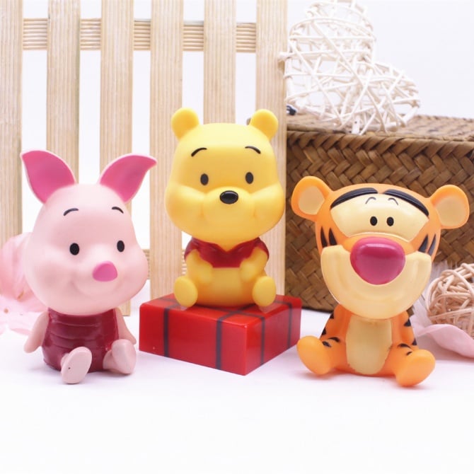 winnie the pooh Silicon Figurine Set / Cake Topper