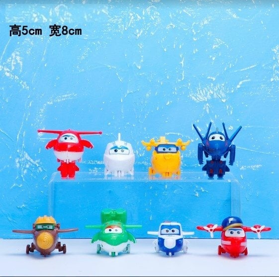 8  IN 1 super wings D2 Figurine Set / Cake Topper