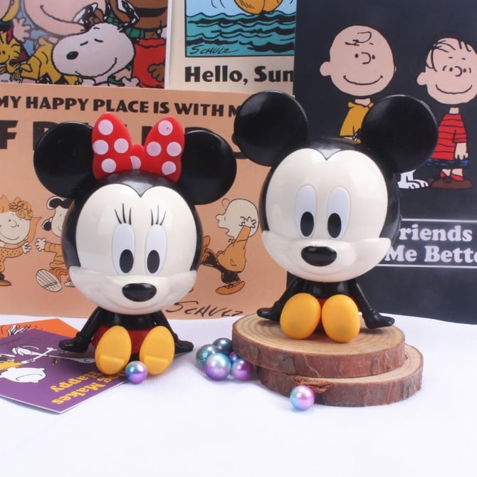 2 in 1 Mickey Minnie Figurine Set cake Topper