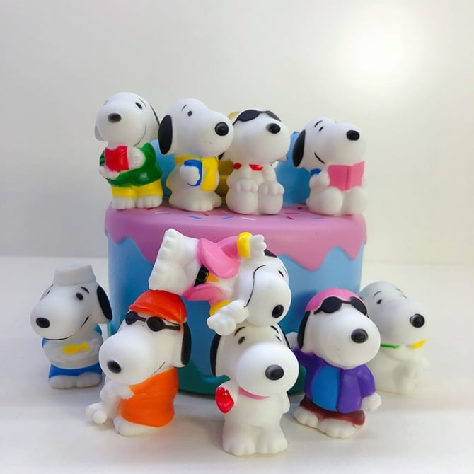 10 in 1 Snoopy Figurine Set Cake Topper
