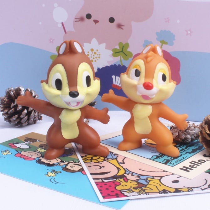 Chip 'n' Dale Figurine Set / Cake Topper