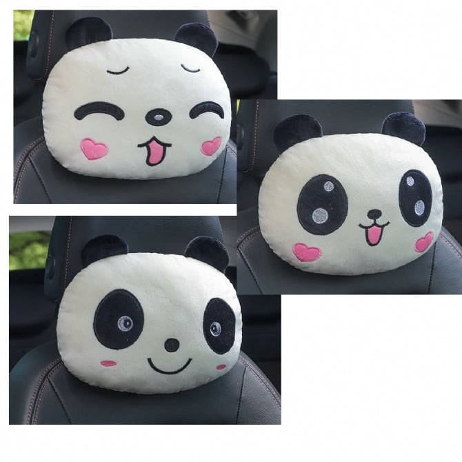 Panda car neck pillow