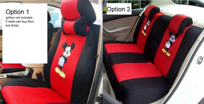 Micky Car seat cover add thick Spacer Fabric