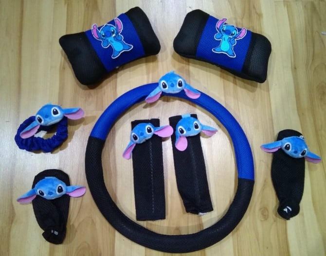 8 in 1 Stitch add thick Spacer Fabric Car accessory
