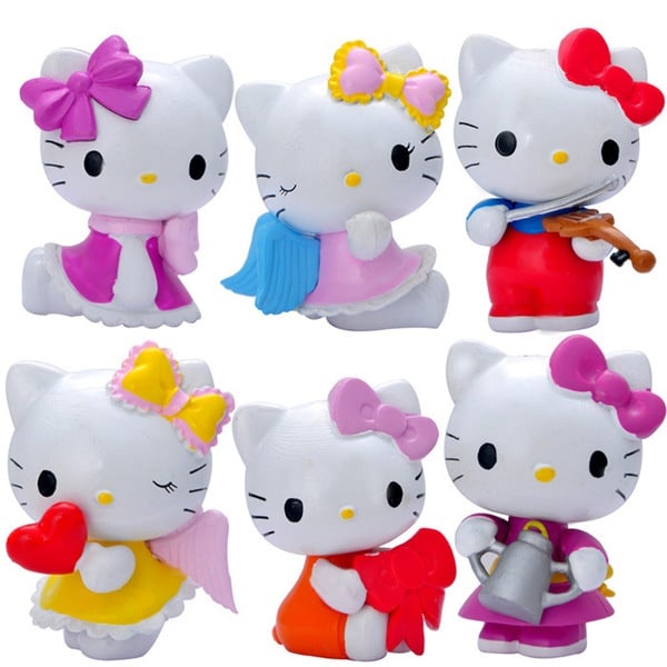 6 in 1 hello kitty Cake Figurine Topper Display