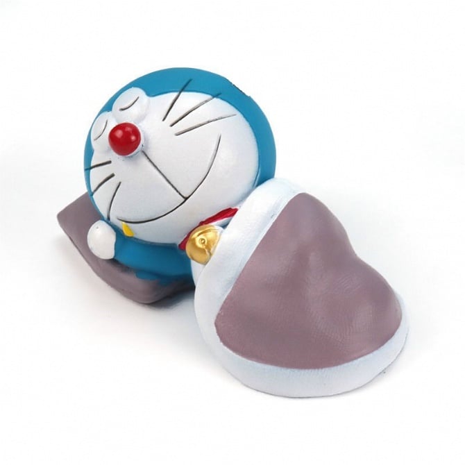 Doraemon Figurine Set Cake Topper sleep reading book limited edition