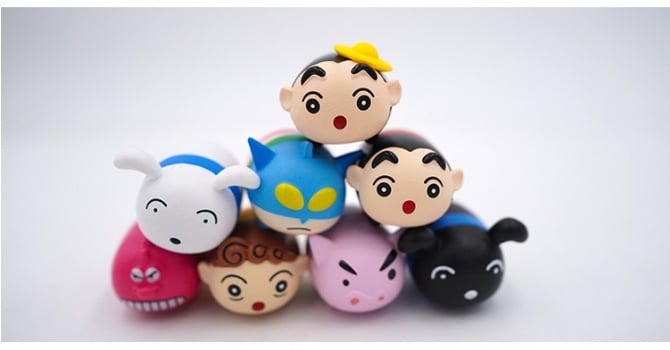 8 IN 1 shin chan Tsum Tsum Figurine Set / Cake Topper