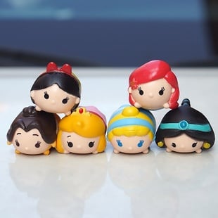6 IN 1 Princess Tsum Tsum Figurine Set / Cake Topper