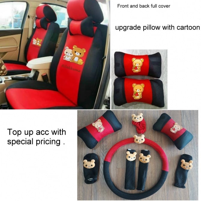 Rilakkuma  Full set front and black with add 8pcs acc