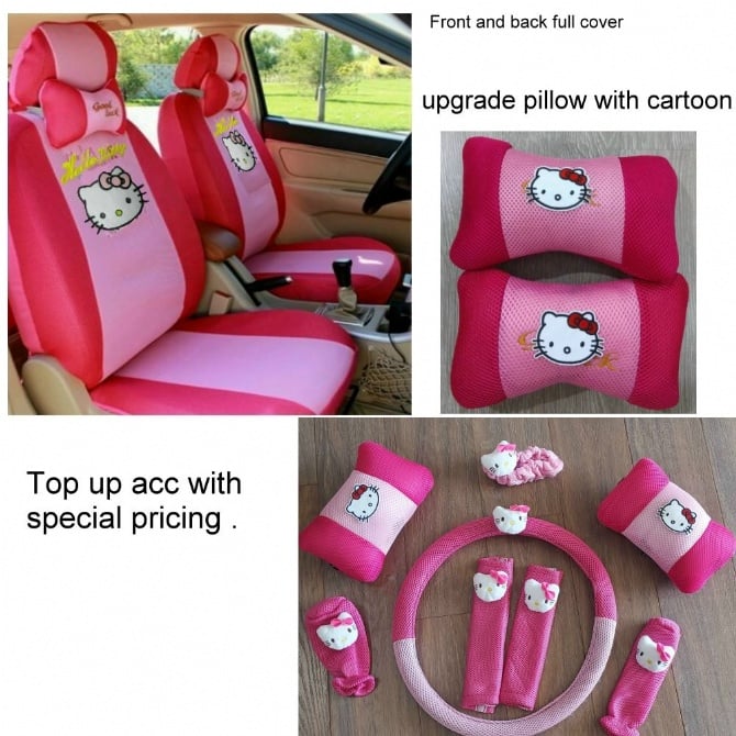Hello kitty Full set front and black with add 8pcs acc