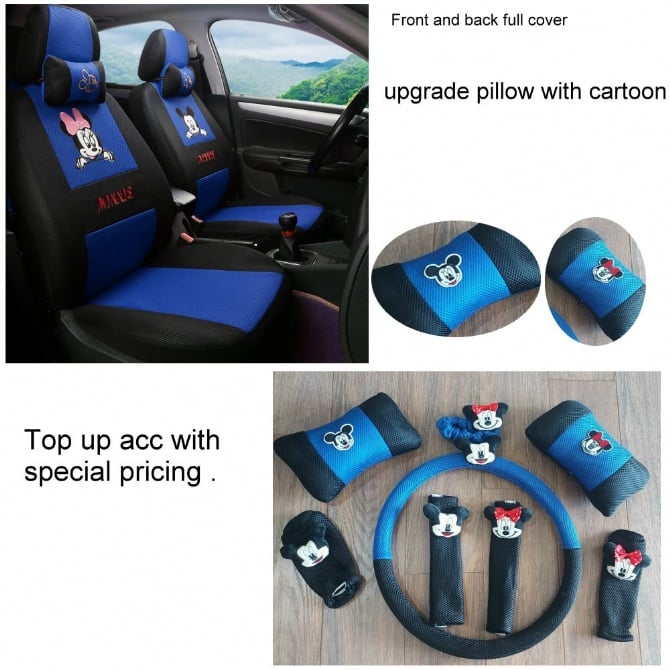 micky and minnie Full set front and black with add 8pcs acc