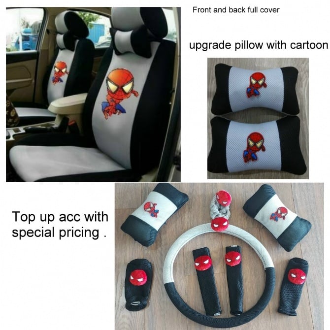 Spiderman Full set front and black with add 8pcs acc