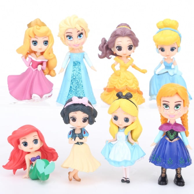 8 IN 1 disney Princess Figurine / Cake Topper