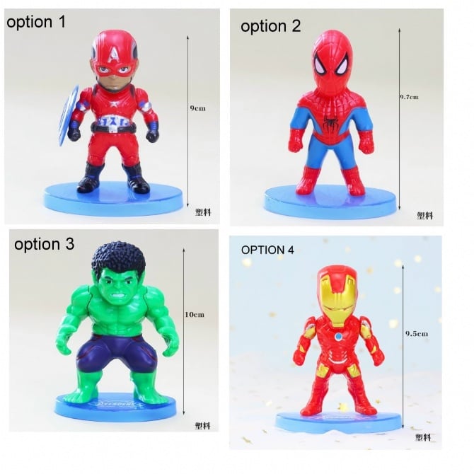 Q version abs Marvel's The Avengers HULK SPIDERMAN ALL AMERICAL