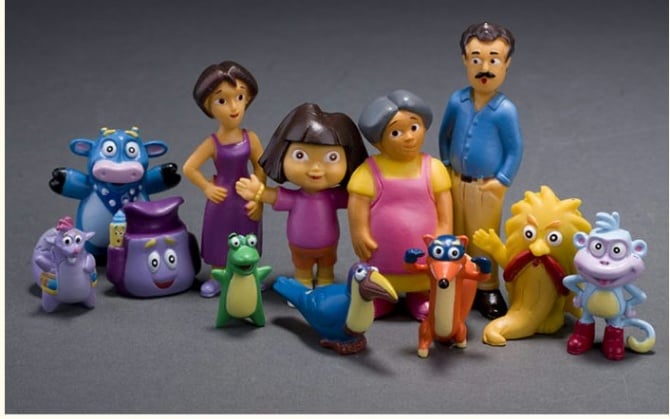 12 IN 1 Dora cake topper Figurine