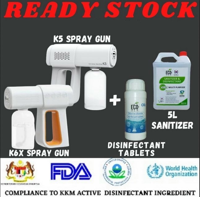 K5 Wireless Nano Atomizer Spray Disinfection Spray Gun Sanitizer Spray Gun