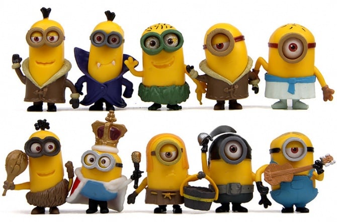Minion Figurine Set / Cake Topper (10 in 1)