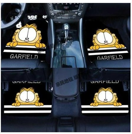 4pcs Garfield  Car mats washable