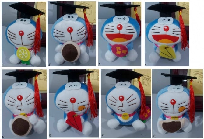 Graduation Doraemon soft toys 11cm