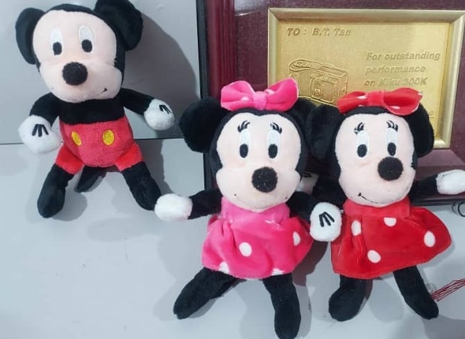 Micky Miniie soft toys 14-15cm