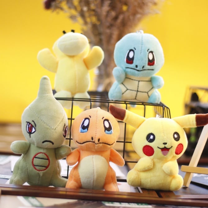 pikachu pokemon family soft toys 12-13cm