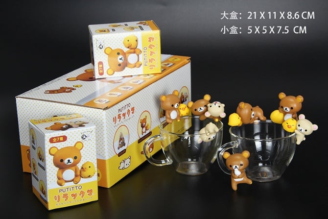 7 IN 1 Rilakkuma Limited Figurine Set with boxes