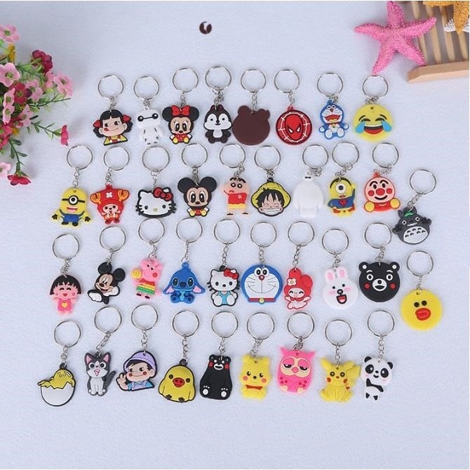 Cute Keychain Small  Murah Freegift Keychain Cartoon Keychain Cartoon Cheap Keychain